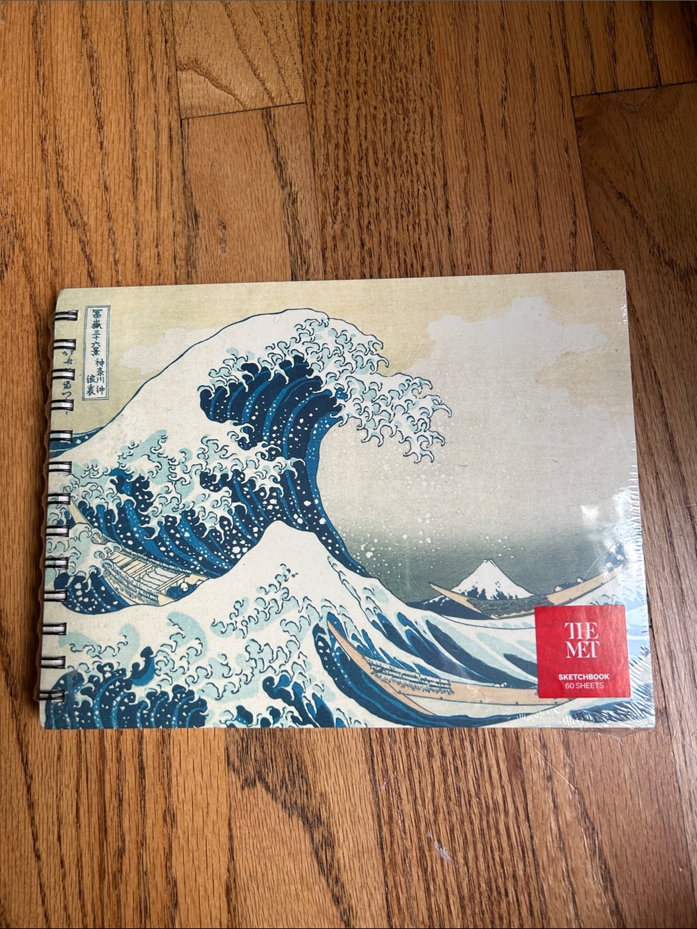 The Met Sketchbook with Great Wave Cover - Blue and Cream- New in Packaging